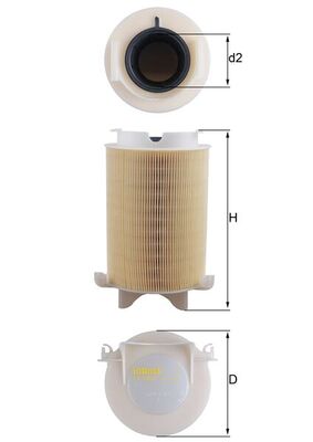 Mahle Air Filter LX1566