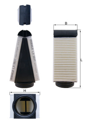 Mahle Air Filter LX3841