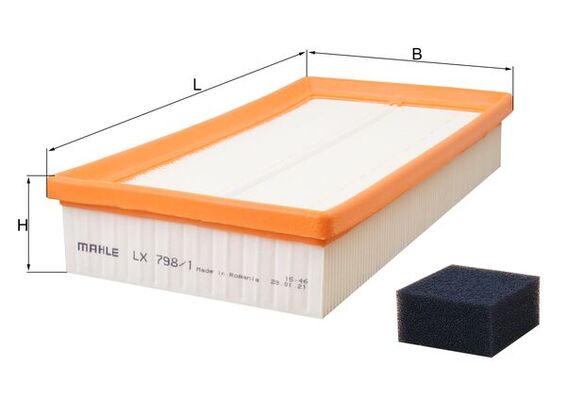 Mahle Air Filter LX798/1