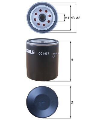 Mahle Oil Filter OC1053