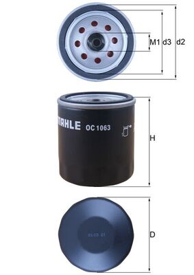 Mahle Oil Filter OC1063
