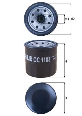 Mahle Oil Filter - Spin On OC1183
