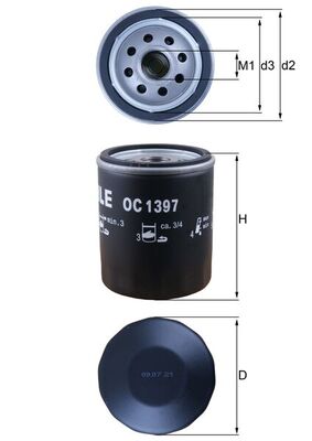 Mahle Oil Filter OC1397