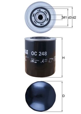 Mahle Oil Filter OC248