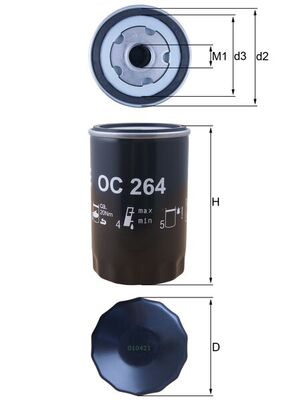 Mahle Oil Filter OC264