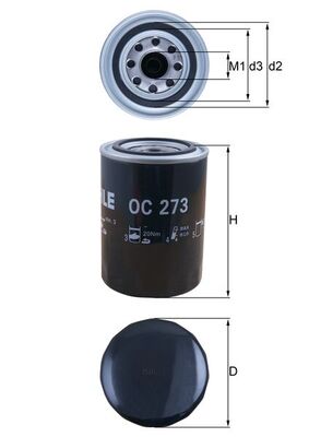 Mahle Oil Filter - Spin On OC273