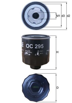 Mahle Oil Filter OC295