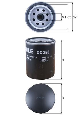 Mahle Oil Filter OC298