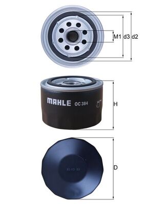 Mahle Hydraulic Filter OC384