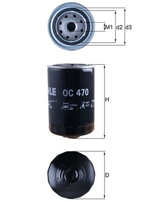 Mahle Oil Filter OC470