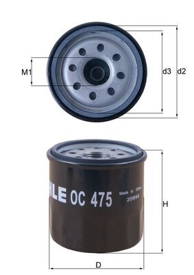 Mahle Oil Filter OC475
