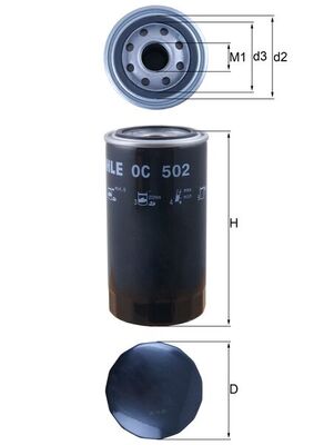 Mahle Oil Filter OC502