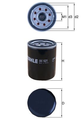 Mahle Oil Filter OC521