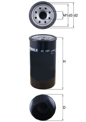 Mahle Oil Filter OC584