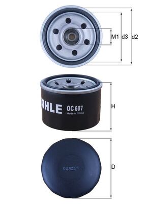 Mahle Oil Filter OC607