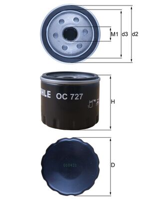Mahle Oil Filter OC727