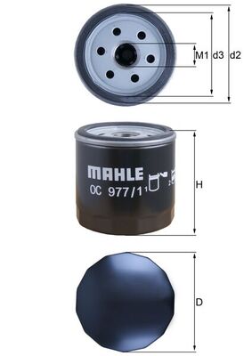 Mahle Oil Filter OC977/1