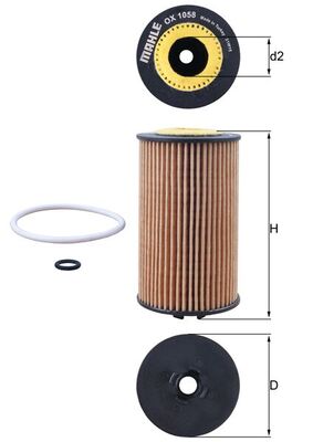 Mahle Oil Filter OX1058D