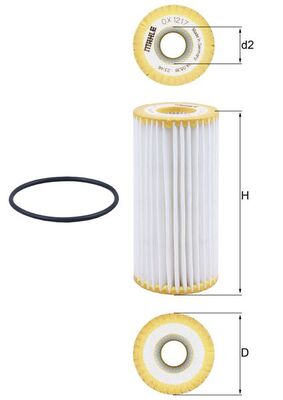 Mahle Oil Filter OX1217D