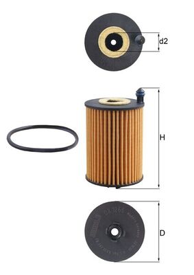 Mahle Oil Filter - Element OX1266D