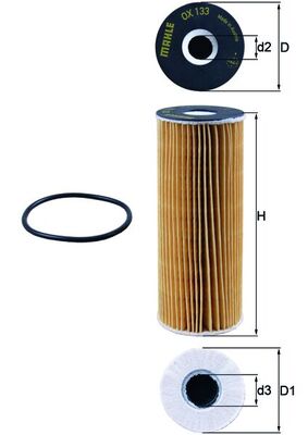 Mahle Oil Filter OX133D