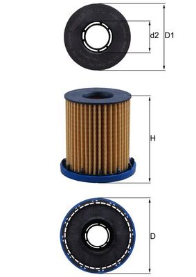 Mahle Oil Filter - Element OX1350