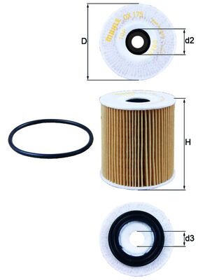 Mahle Oil Filter OX175D