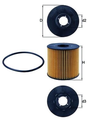 Mahle Oil Filter OX210D