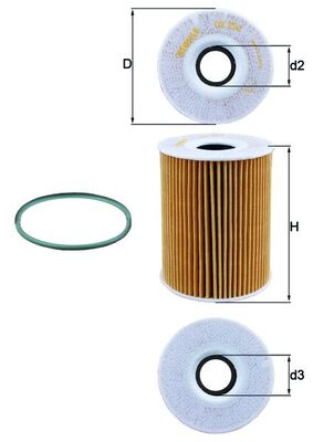 Mahle Oil Filter - Element OX254D4