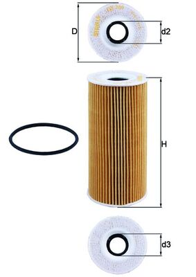 Mahle Oil Filter OX366D