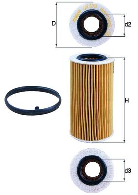 Mahle Oil Filter OX370D1