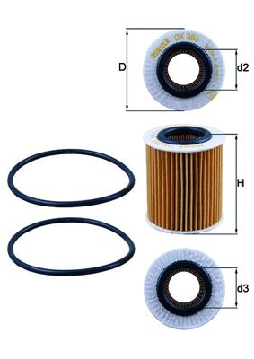 Mahle Oil Filter OX386D