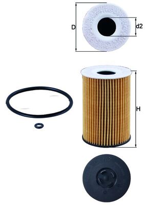 Mahle Oil Filter OX787D