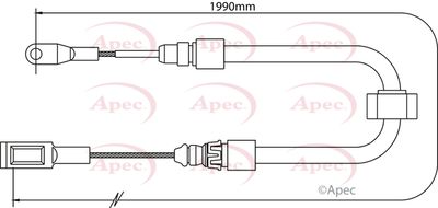 APEC Brake Cable CAB1282