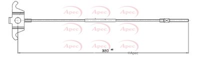 APEC Brake Cable CAB1128