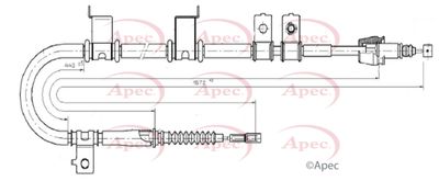 APEC Brake Cable CAB1674