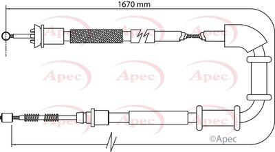 APEC Brake Cable CAB1107