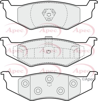 APEC Rear Brake Pads PAD1003