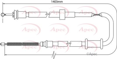 APEC Brake Cable CAB1116
