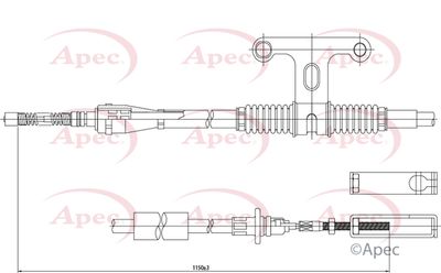 APEC Brake Cable CAB1256
