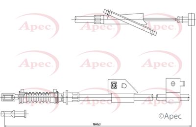 APEC Brake Cable CAB1402