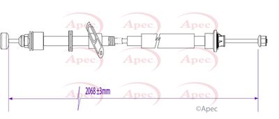 APEC Brake Cable CAB1156