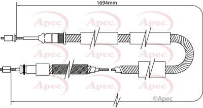 APEC Brake Cable CAB1341