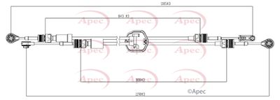 APEC Gear Control Cable CAB7025