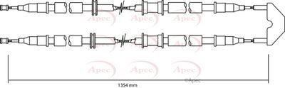 APEC Brake Cable CAB1498