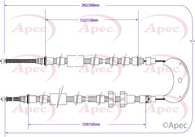 APEC Brake Cable CAB1526