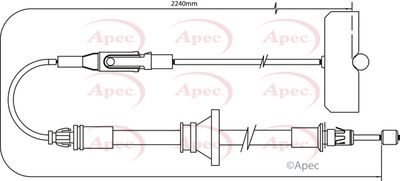 APEC Brake Cable CAB1491