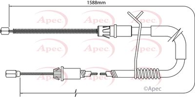 APEC Brake Cable CAB1187