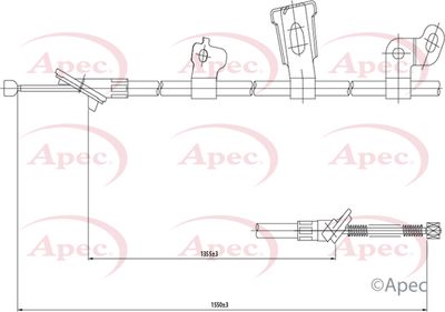 APEC Brake Cable CAB1443