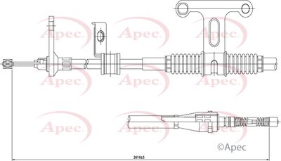 APEC Brake Cable CAB1257